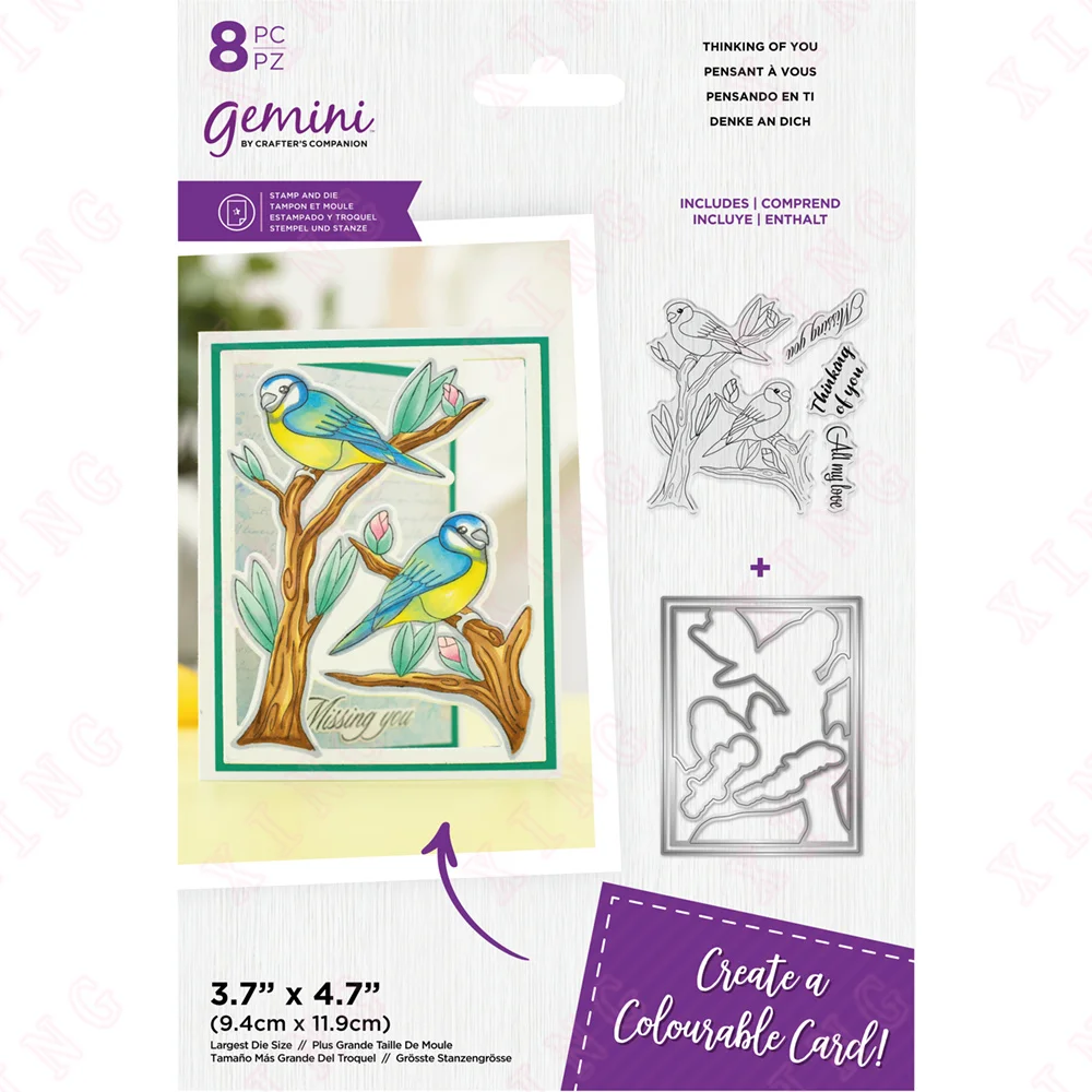 

Metal Cutting Dies Stamps Set Diy Handmade Craft Thinking of You Templates 2022 Christmas Scrapbook Decoration Embossing Cut Die