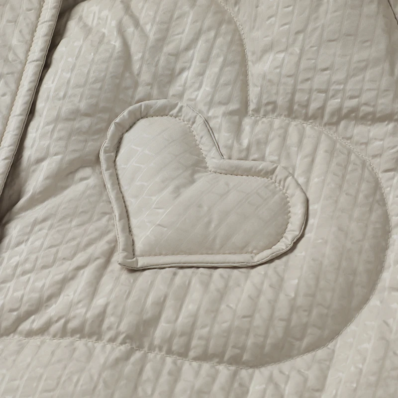 JAZZEVAR Winter 2022 New Wind-proof Hooded Down Jacket  White Duck-down Texture Loose Warm Korean Version Coat