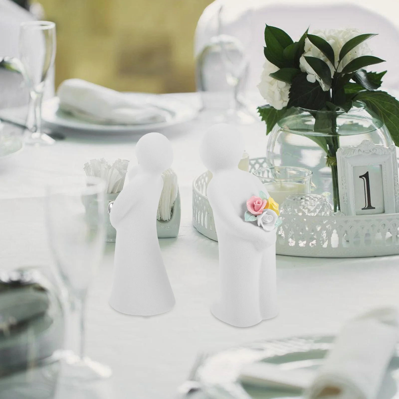 

Character Ornament Sculpture Ceramic Decoration Lover Couple Statue Figurine Kissing Ceramics Crafts Desktop Lovers