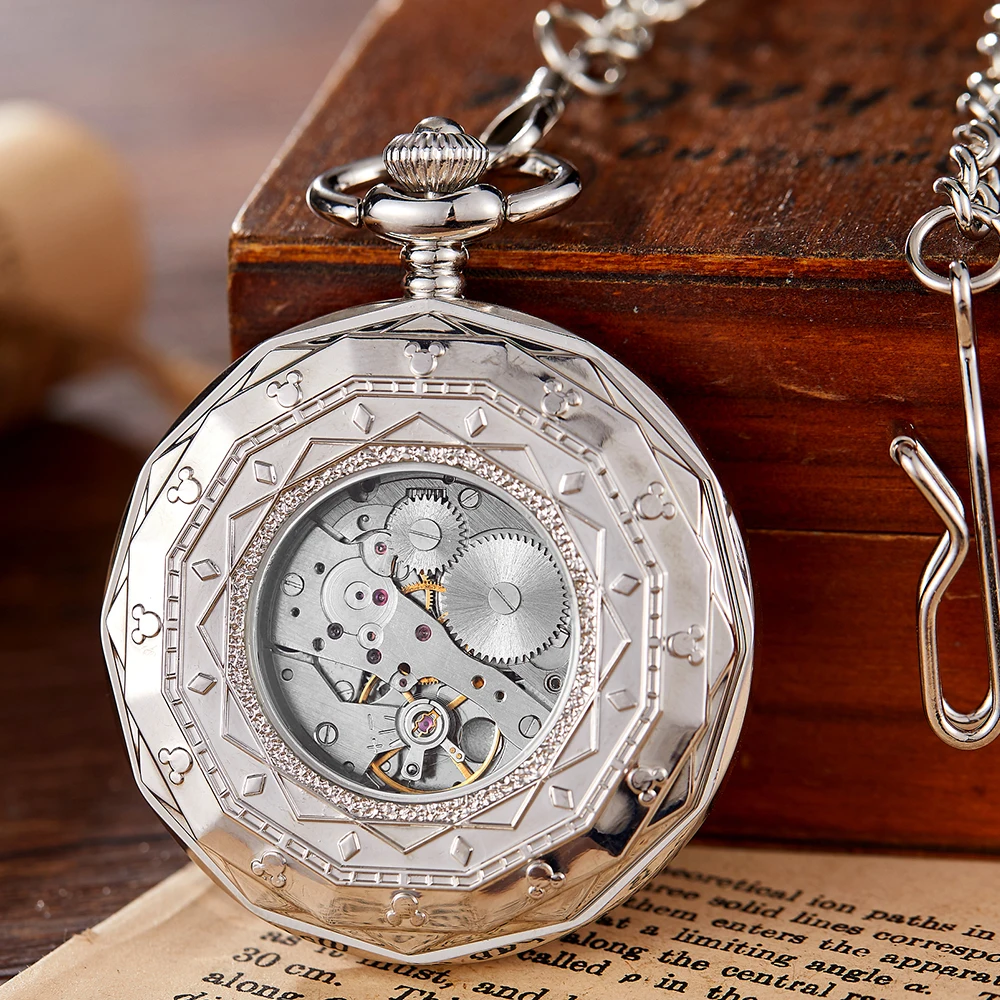 Часы наручные мужские/женские механические классические модные с бронзовым