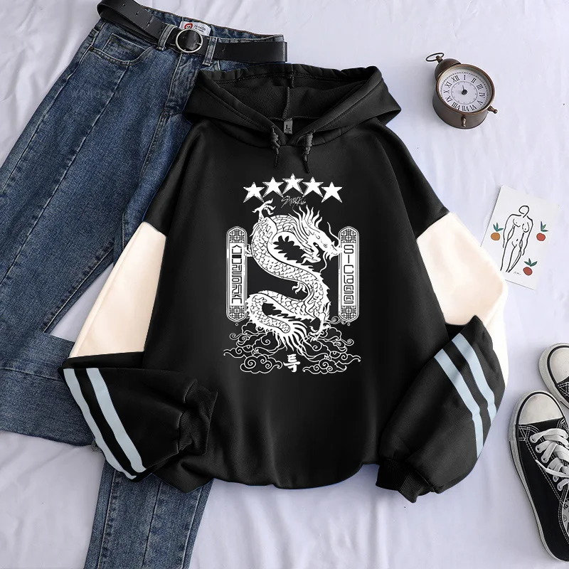 

New album 5 Stray Kids KPOP Straykids Hoodies Harajuku Korean Women's Sweatshirt Long Sleeve Patch Working Unisex Women's