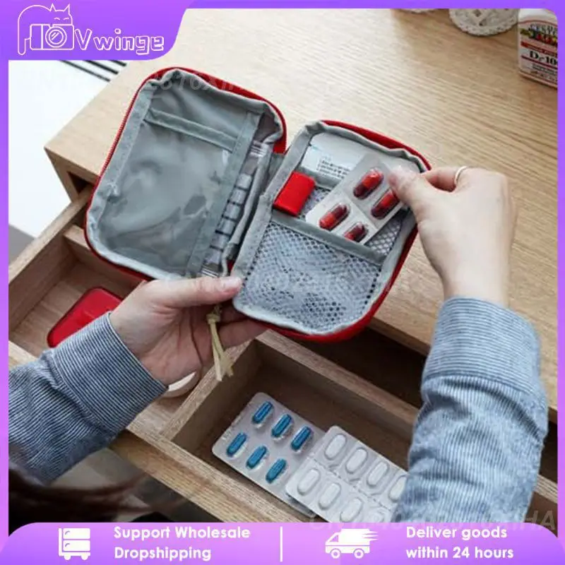 

Cute Mini Portable Medicine Bag First Aid Kit Emergency Kits Organizer Outdoor Household Medicine Pill Storage Bag