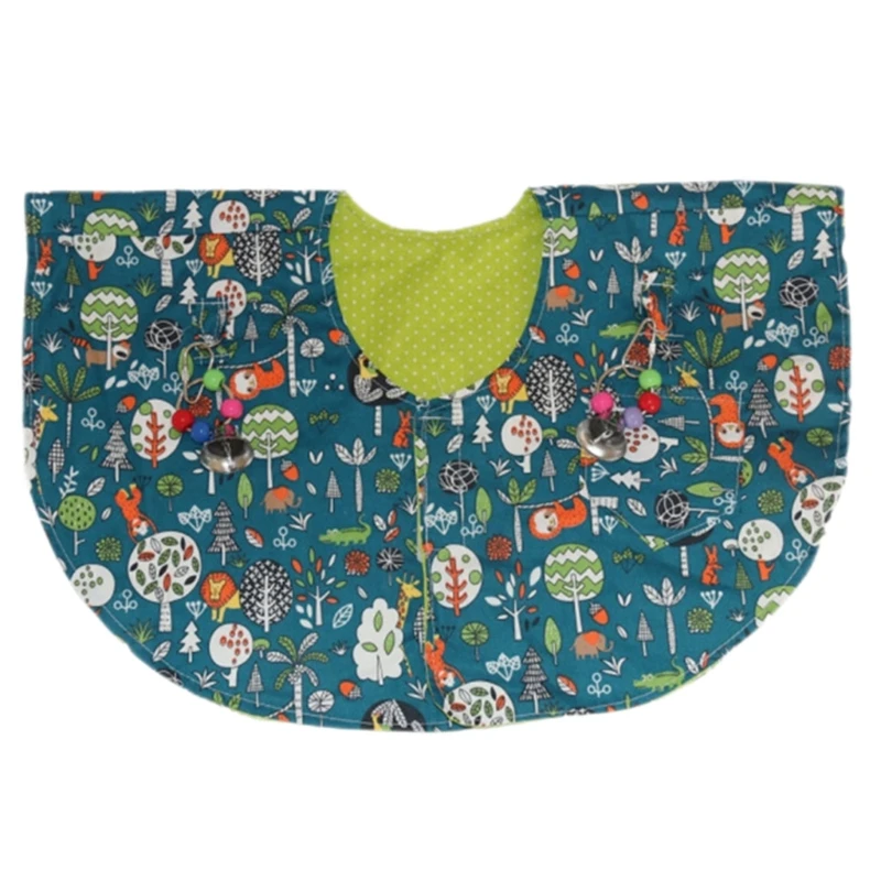 

Parrot Anti-scratch Shoulder Cape Shawl with Bell Toy for Small Medium Birds
