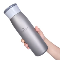 420ml thermos bottle titanium double wall thermal cup water vacuum vacuum flasks outdoor bike water bottle