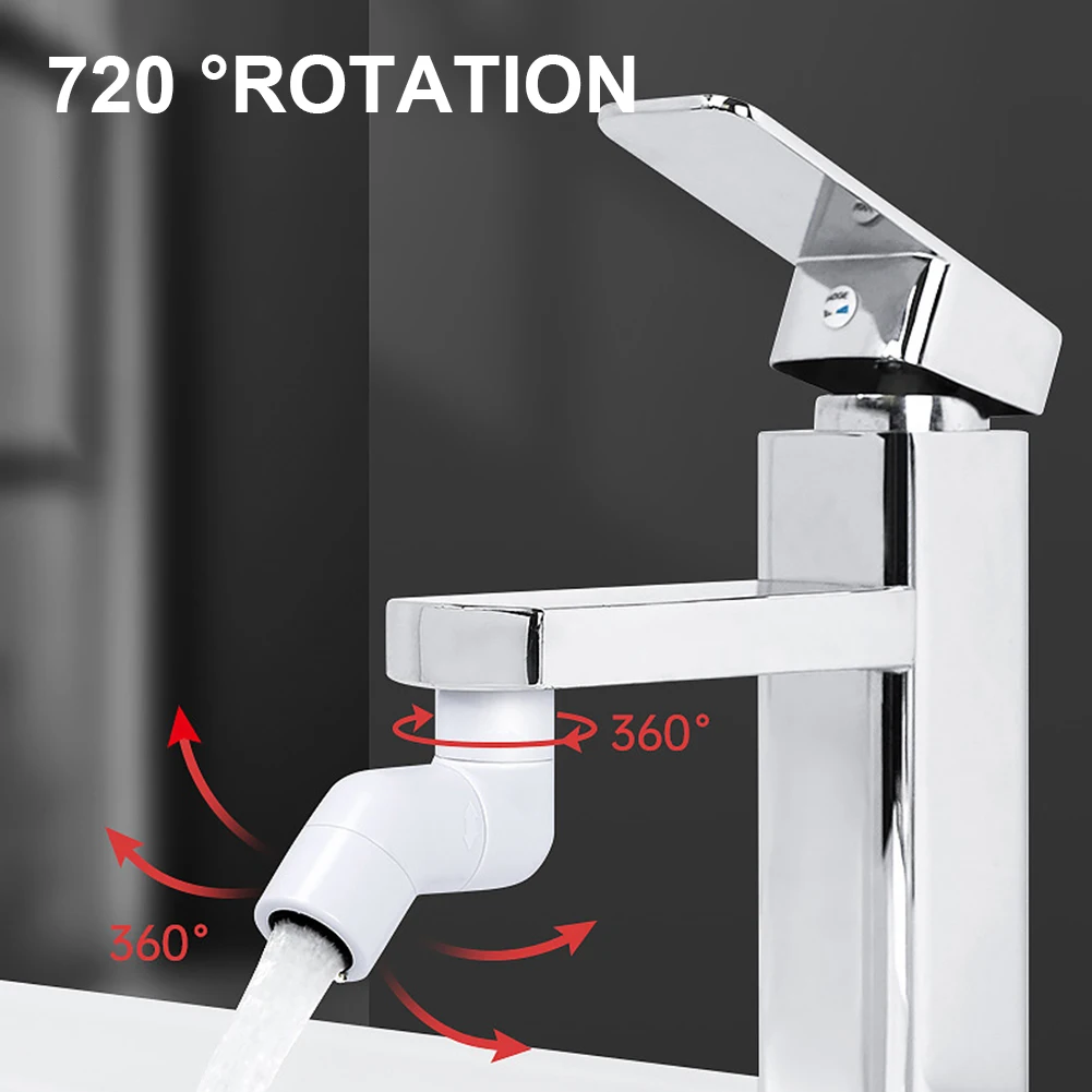 

New 720 Degrees Rotation Splash Filter FaucetFaucet Extender Bubbler Sprayer Splash-proof Tap Nozzle for Kitchen Bathroom