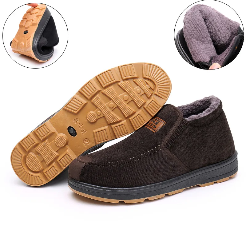 Тканевые туфли Paul Old Beijing мужские зимние для стариков на хлопковой подкладке