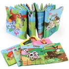 Детская тканевая книга для интеллектуального развития, мягкие животные, природа, познавательные книги для чтения, Ранние развивающие игрушки, чтение искусств