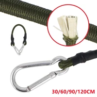 306090120cm carabiner bungee cords karabiner hook cables strap bungie elastic camping climbing hiking accessories parts