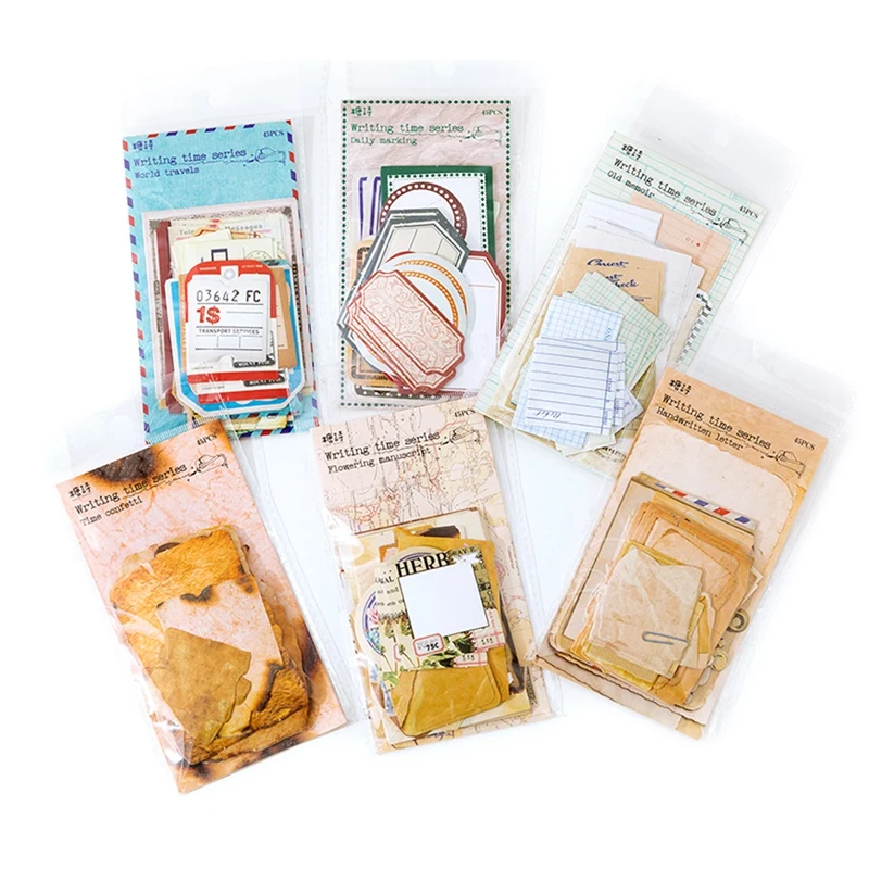 

6 комплектов 270 шт. стикеров для записей Декор Канцтовары Школьные принадлежности сделай сам Скрапбукинг Канцелярские принадлежности клейк...