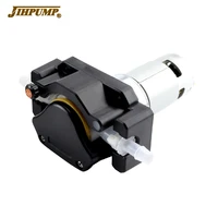 jihpump manufacturer food liquid filling peristaltic pump 12v 24v with silicone tubing for coffee machine