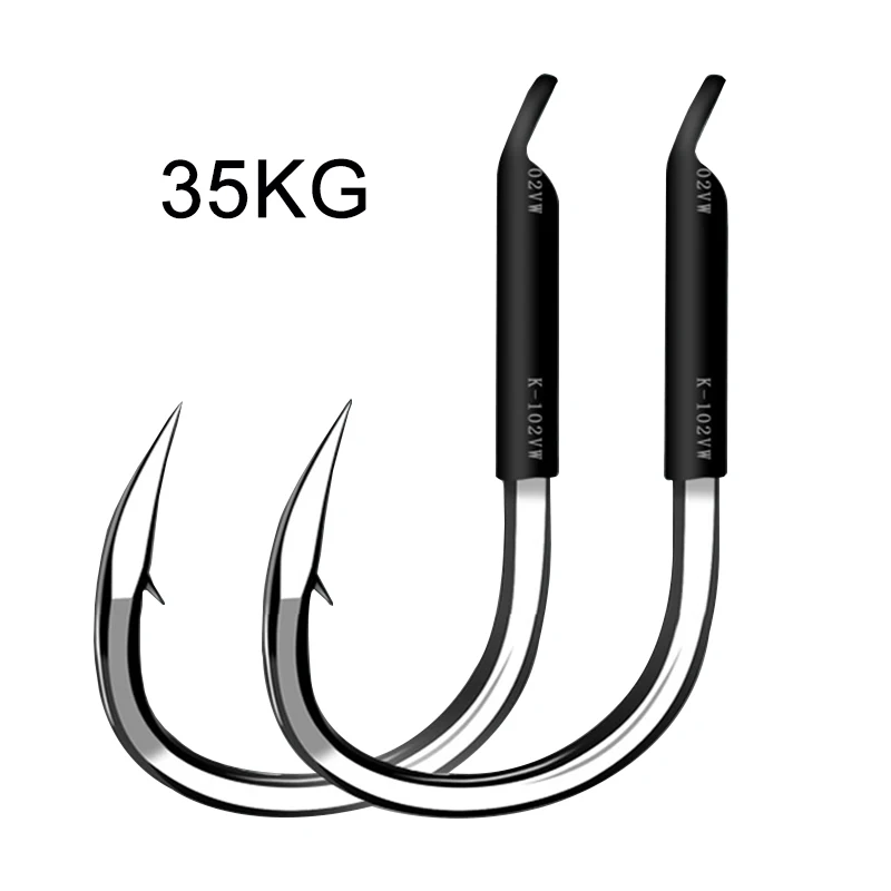 

10pcs Fishing Hooks Carbon Steel Big Fish Hooks Set Flat Fishing Barbed Carp Hooks Drag 35kg Sea Fishing Tackle Accessories