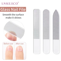 lnkerco professional nail files nano glass sanding polishing files transparent nail file grinding equipment tools manicure art