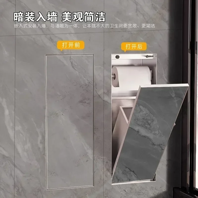 Прямая поставка новые товары скрытый контейнер для мусора из нержавеющей стали