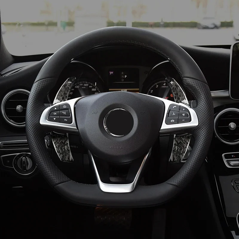 Кованое углеродное волокно автомобильный интерьер рулевое колесо лепестки