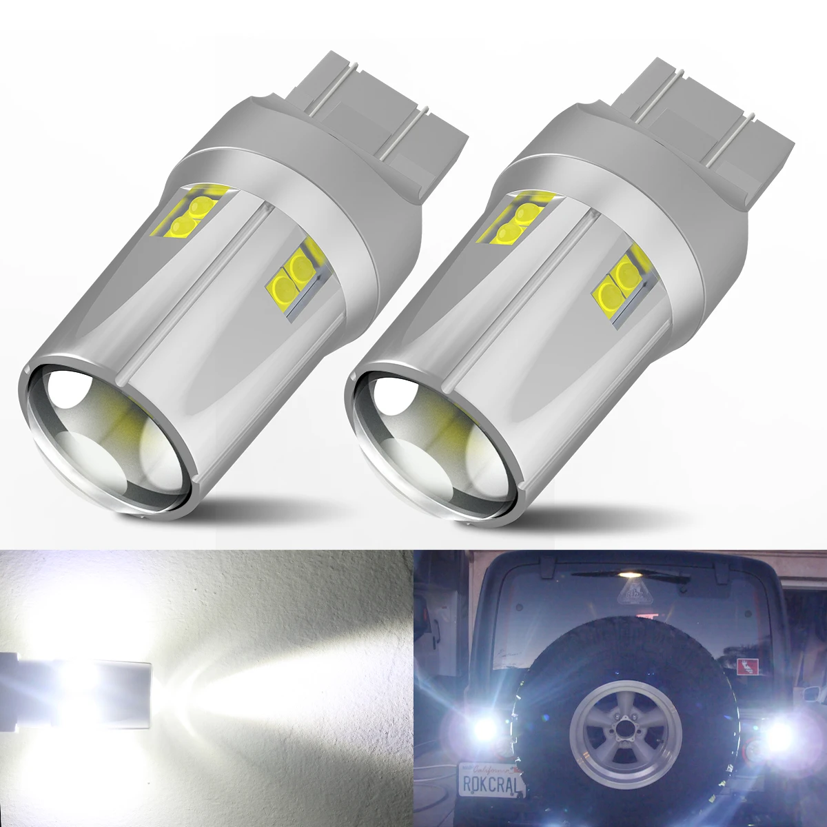 2 шт. Canbus Белый T20 W21W 7440 W21 светодиодный ные лампы для VW Volkswagen Passat B7 Beetle светодиодные дневные ходовые огни DRL без ошибок