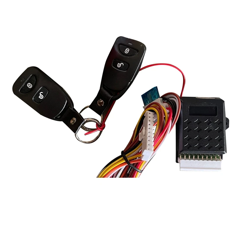 Универсальная автомобильная система блокировки двери без ключа 12 В С 2 пультами