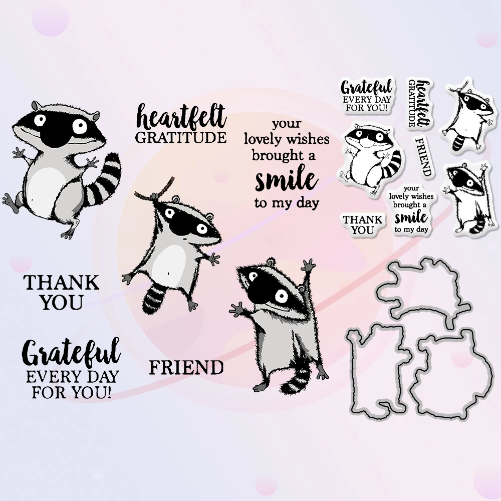 Забавные мини-штампы с летящей белкой и прозрачный штамп для скрапбукинга