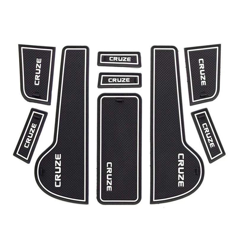 

Коврики для дверей автомобиля для Chevrolet Cruze Sedan Hatchback 2009-2014, противоскользящий коврик со слотом для ворот, коврик для чашки, авто аксессуар для декора интерьера