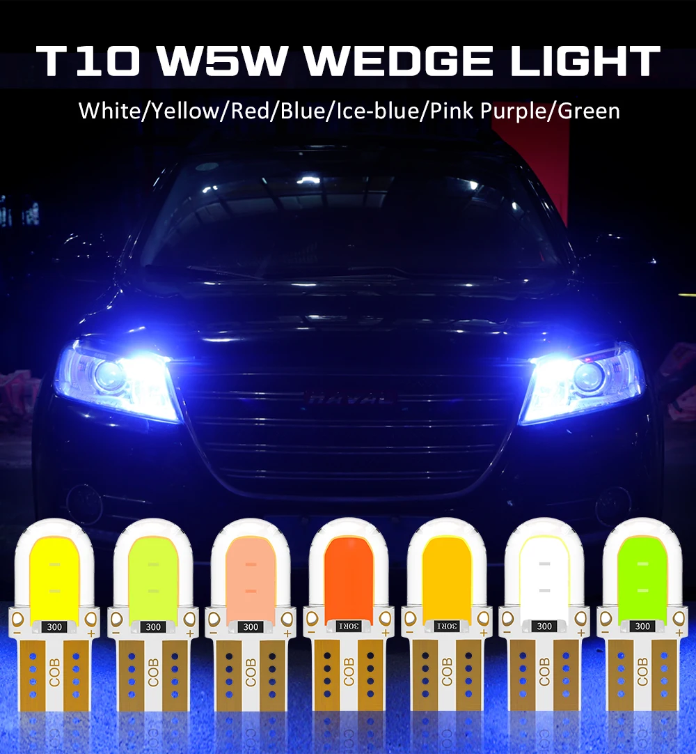 

2pcs T10 W5W BULB w5w led lamp License Plate Light COB T10 LED LAMP canbus t10 led light CLEARANCE LIGHT Led parking lights 12v