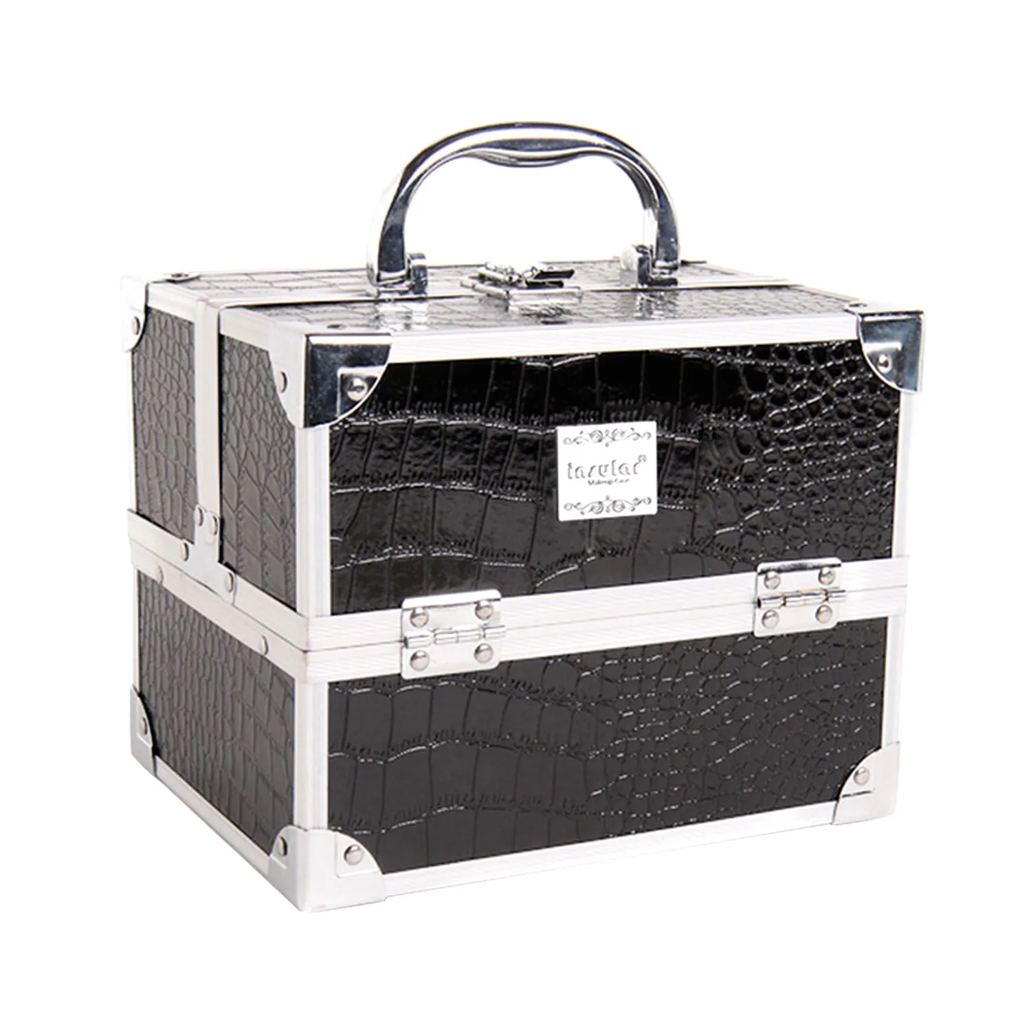 Чехол-органайзер для косметики из алюминиевого сплава с 5 выдвижными лотками |