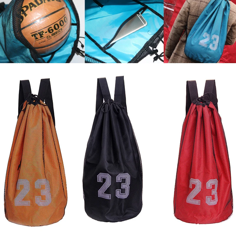 

Basketball Bags For Basketball Football Soccer Volleyball Bag Outdoor Sport Fitness Storage Messenger Training Storage Bag[Red]