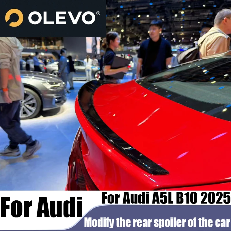 Фото Новый модифицированный спойлер для Audi A5L B10 2025, хвостовое крыло, аксессуары для наружного украшения автомобиля, устойчивые к царапинам и износостойкие №2