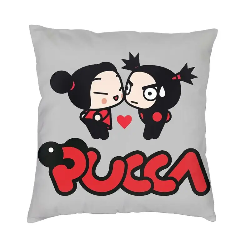 

Cartoon Pucca And Garu Luxury Throw Pillow Cover Home Decorative Animated Tv Movies Sofa Cushion Case