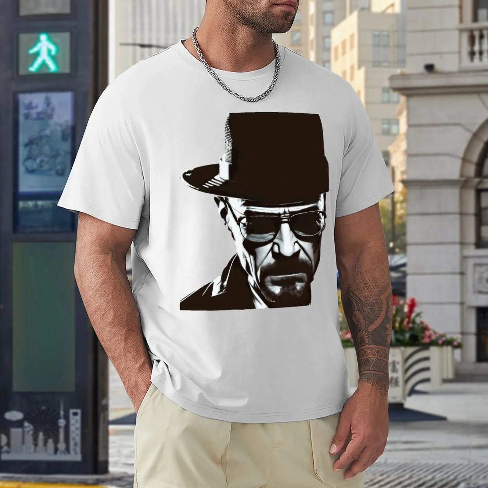 Футболка Heisenberg с круглым вырезом Классическая смешная футболка графическим