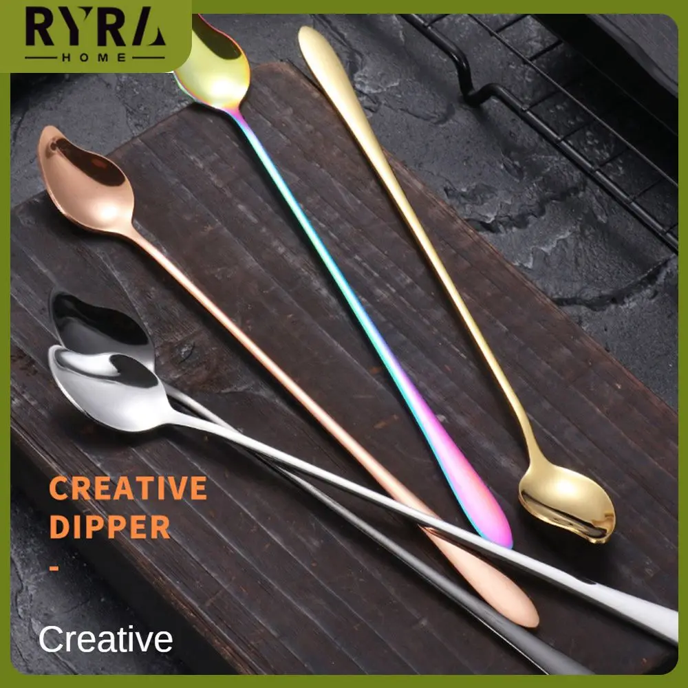 

Coffee Scoop 304 Stainless Steel 1pc Coffee Spoon Long Handle Creative Ice Cream Spoon Tea Spoon