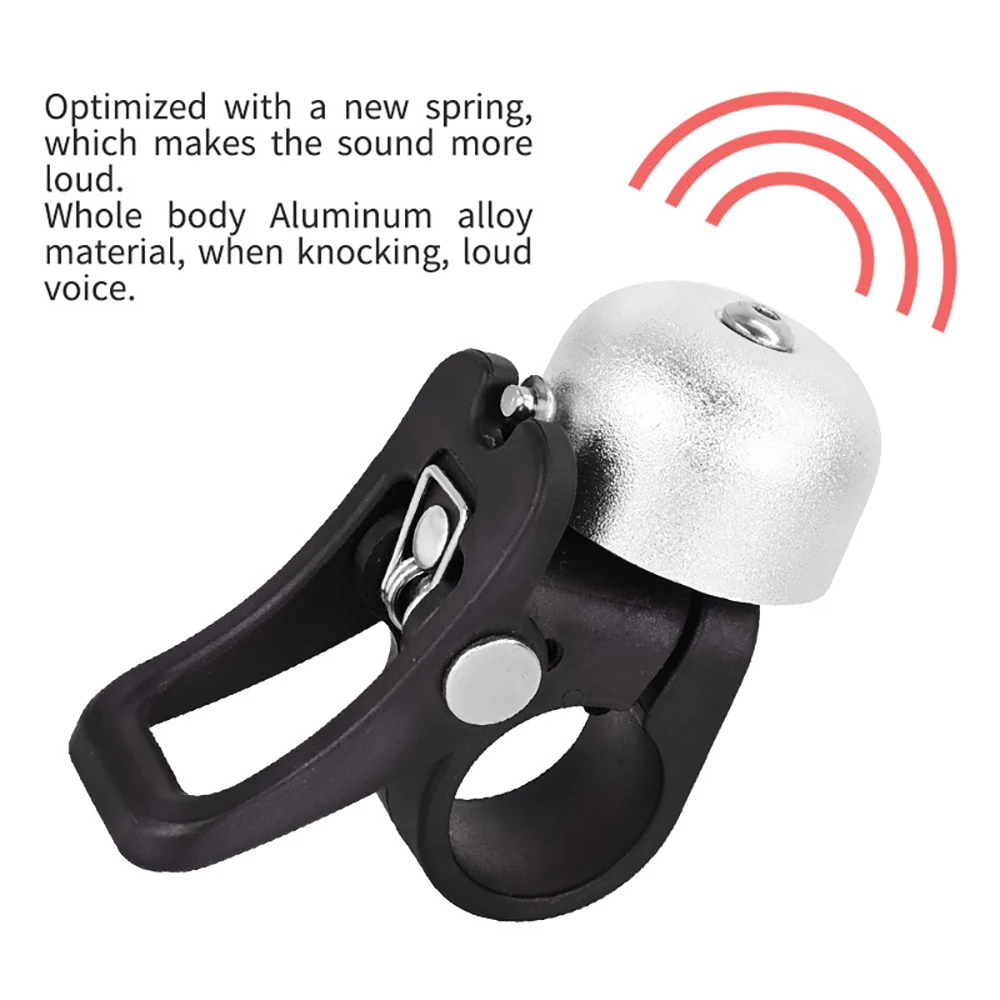 

Whole Body Aluminum Alloy Scooter red cap Bell Horn Ring With Quick Release Mount For Xiaomi M365 Pro 1S Electric Scooter Parts