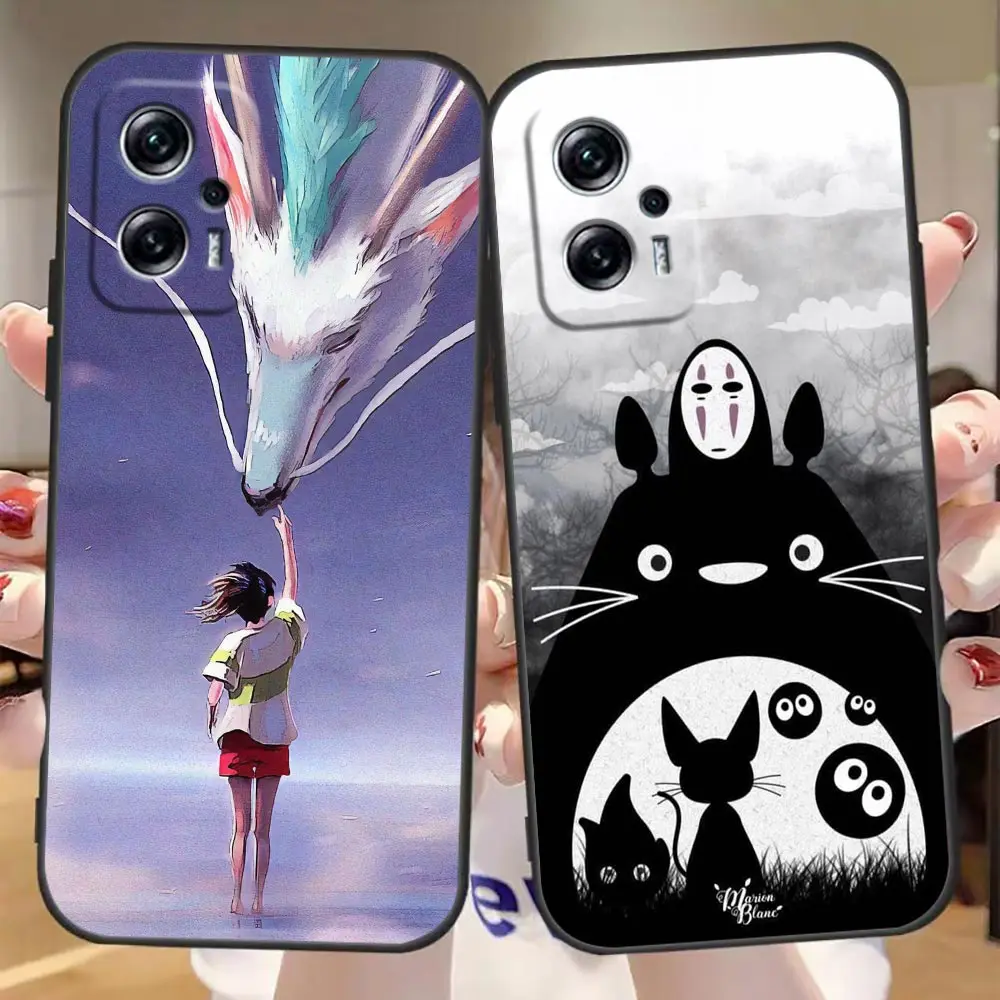 

Phone Case For Redmi Note 12 11 10 9T 9S 9 8T 8 7 6 A1 GO Pro Aprime 5G 4G Case Funda Shell Capa Cover No Face Spirited Away