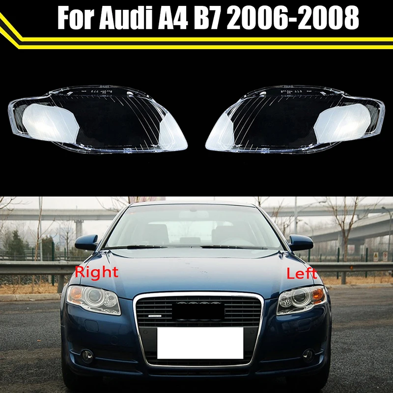 Прозрачный капот для автомобильных фар Rhyming подходит Audi A4 B7 2005-2008
