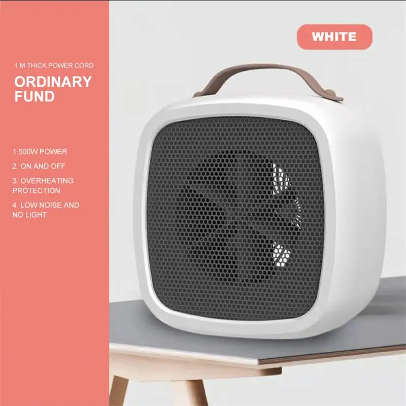 

Electric Heater Fan Desktop Warm Air Heater Warmer Fan Heating Machines Overheat Protect Portable Electric Heater Mini Home