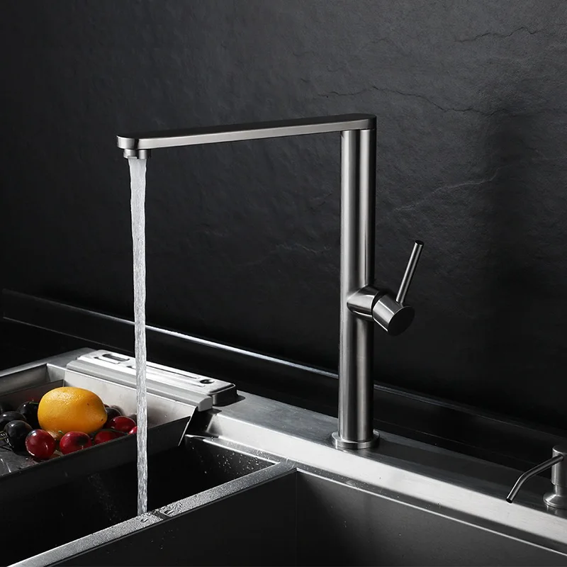 Бессвинцовый кухонный смеситель из нержавеющей стали 304 фигурка 7 для раковины