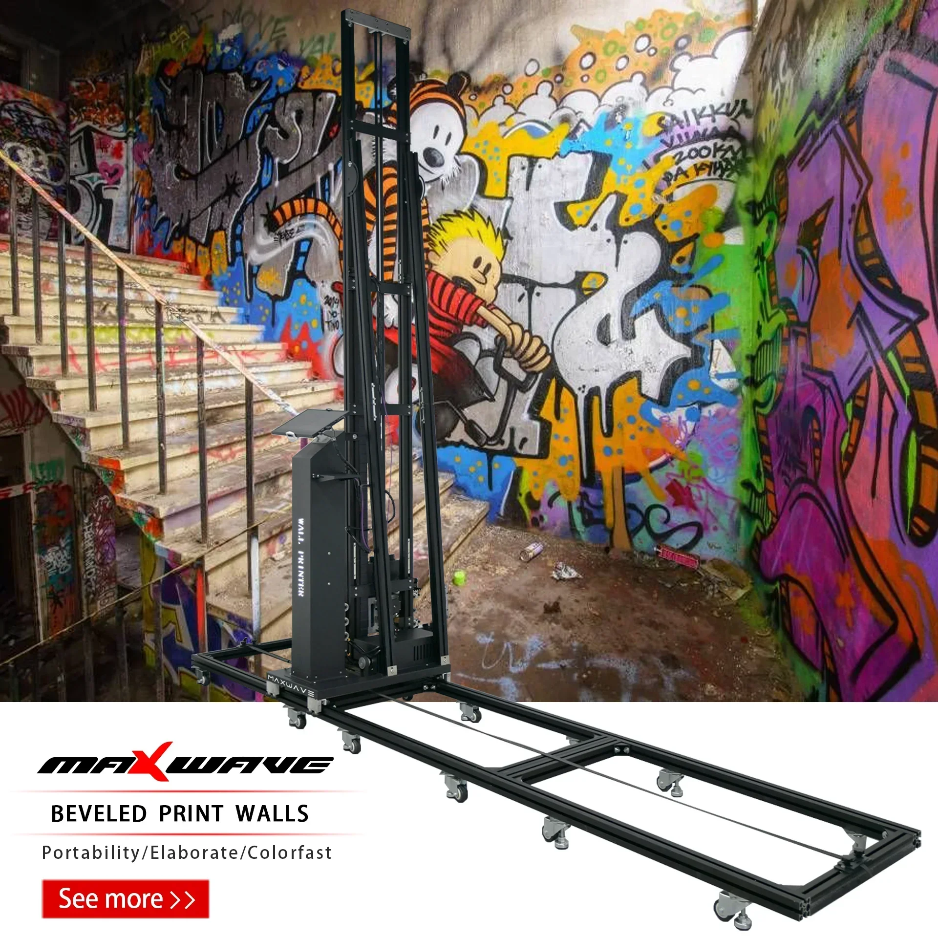 3D-принтер для рисования стен вертикальный цифровой принтер печати на стенах