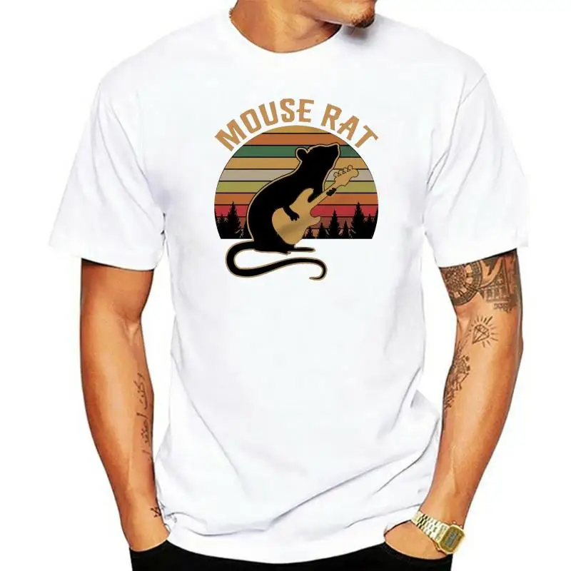 

Camiseta negra Retro Vintage para hombre, camiseta de ratón, rata, Andy Dwyer, Parques y Recreación