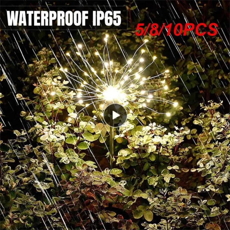 

5/8/10PCS Solar Firework Light Outdoor 90/120/150 Led Solar Outdoor Light Led For Walkway Solor Light Garden Decoration