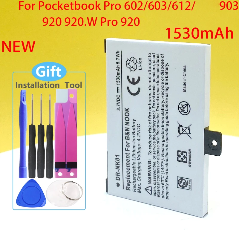 Новый аккумулятор для Pocketbook Pro 602 /603/ 612/ 902/ 903/ 912, Pro 920, Pro 920.W 1530 мАч