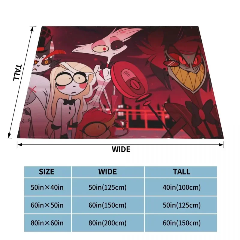 Helluva Boss аниме фланелевое одеяло Fizzarolli удивительные Пледы для дома отеля диван