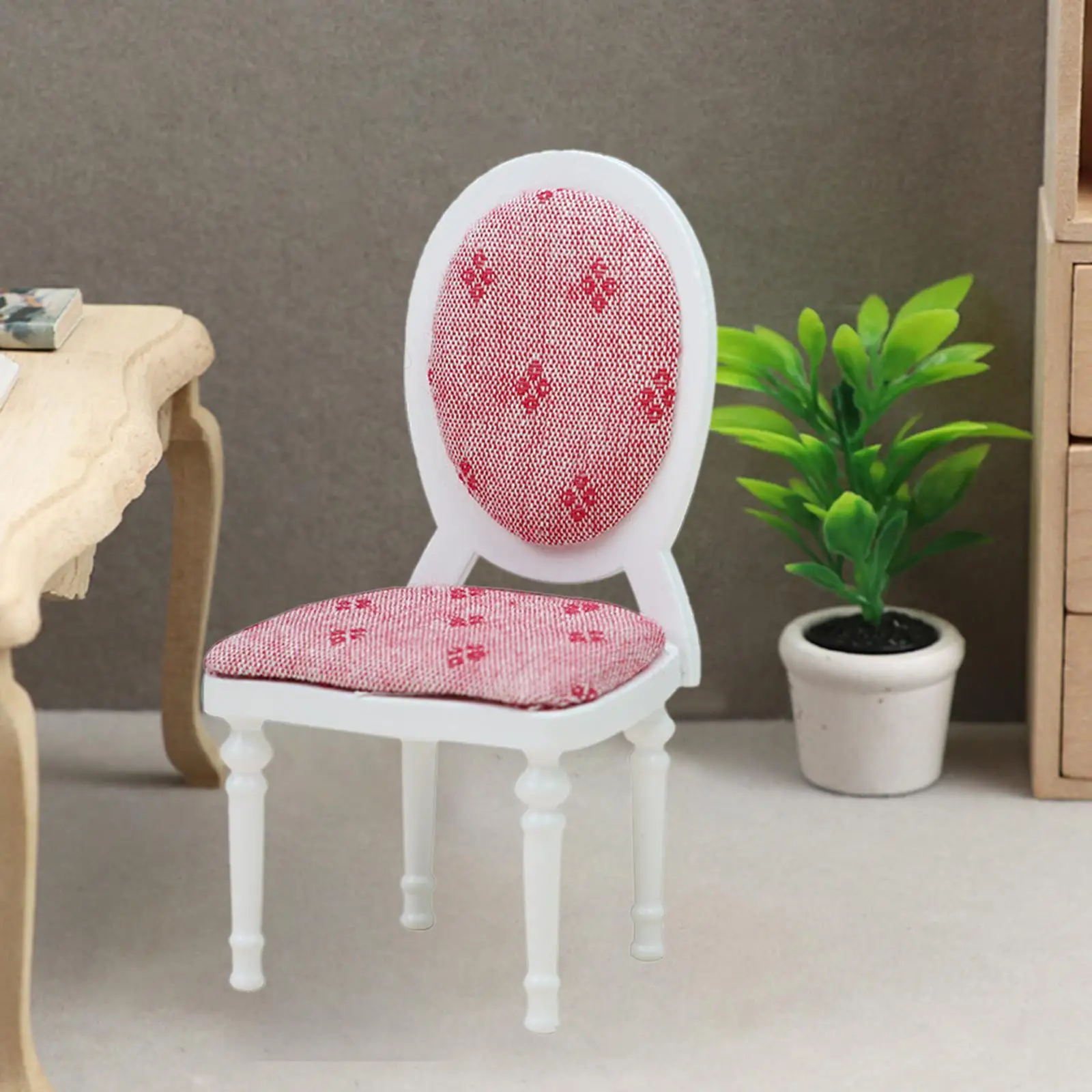 

Simulation Dollhouse Chair Home Living Room Furniture 1:12 Decor Scenery Supplies