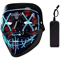 

Депонтерская светодиодная Маска для костюма для косплея, светящаяся проволока, для Хэллоуина, фестивавечерние