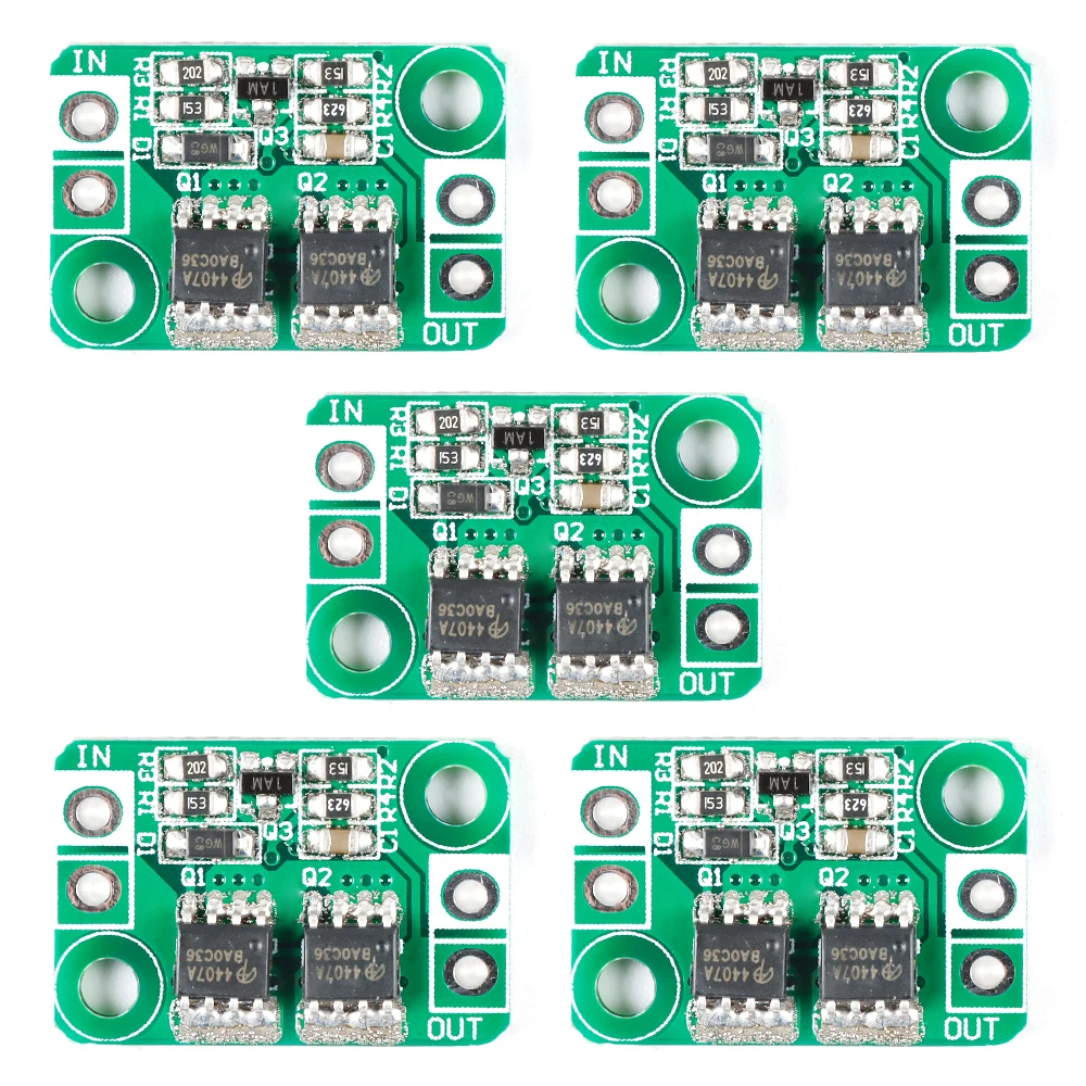 

5PCS DC 3-30V 4A Ideal Diode Module Battery Charger Anti Reverse Connection Power Protection Board Battery Protection Module