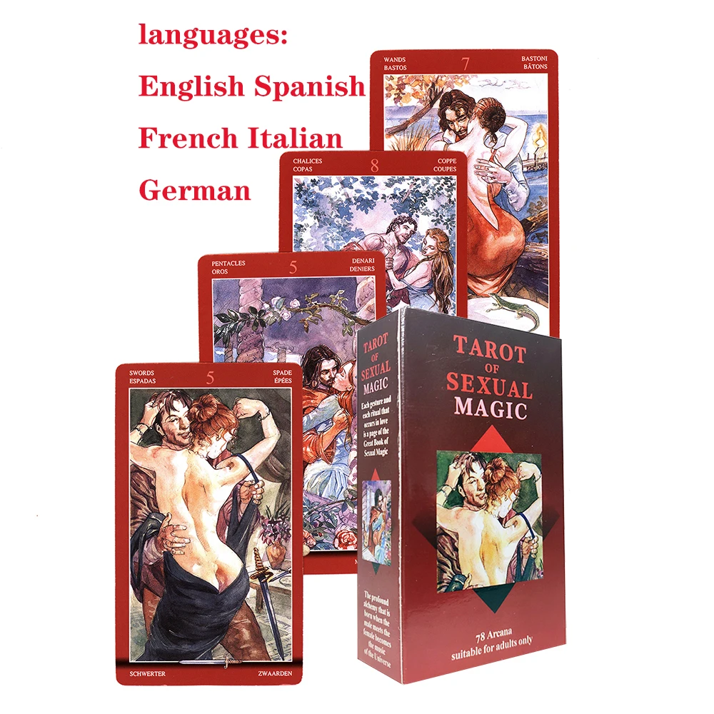 

Горячая Распродажа 2022, испанские Таро сексуальных волшебных карт Таро для начинающих для гадания, для личного использования, таро колода, к...