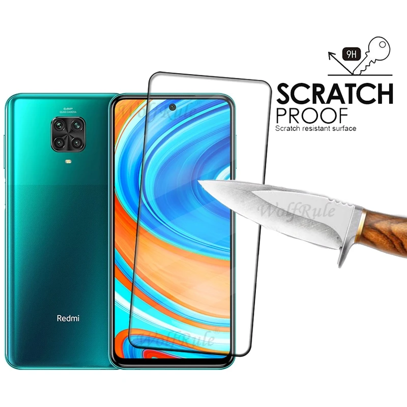 4/3/2/1 шт. полное стекло для Redmi Note 9 Pro Xiaomi 9H полноэкранная защита