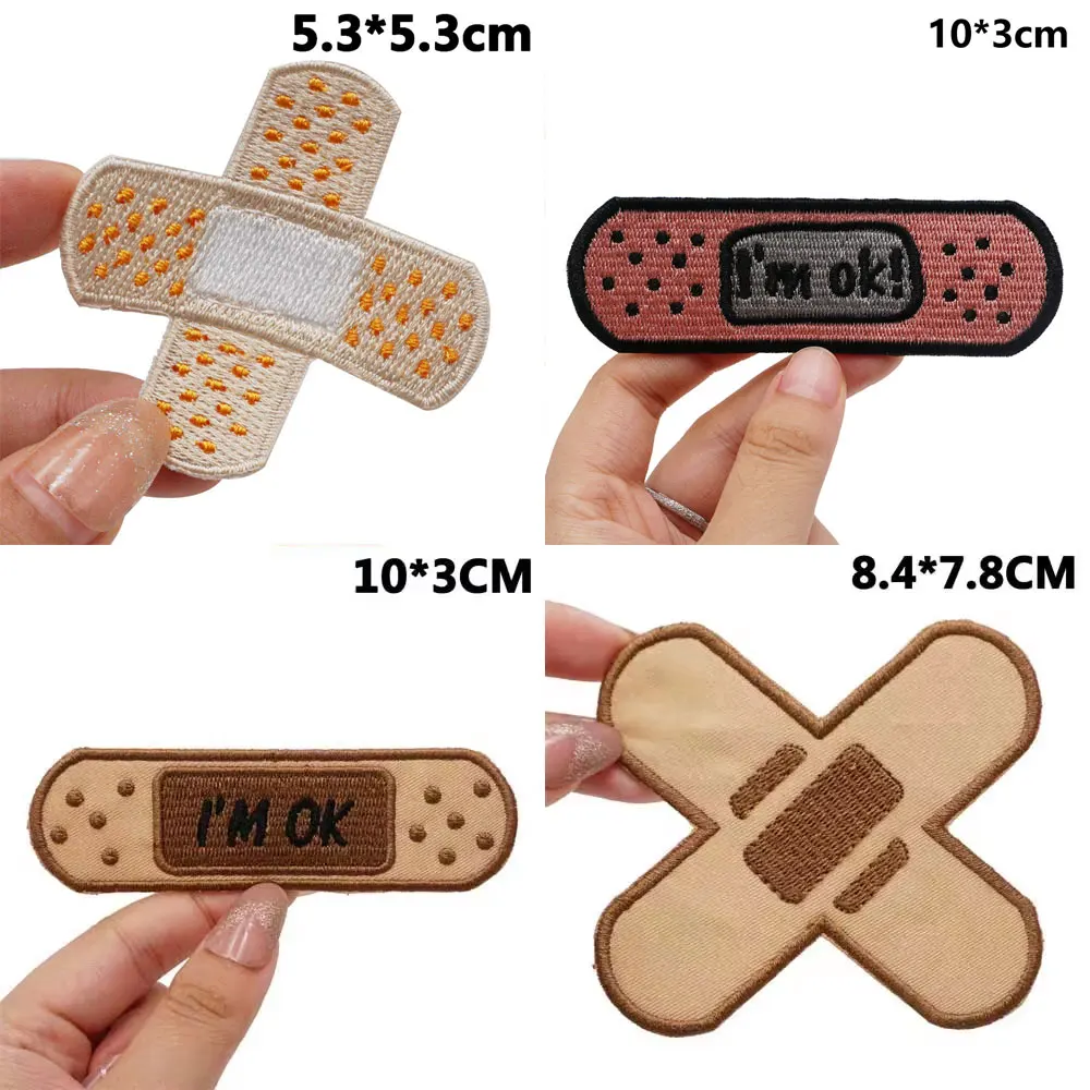 pomoc Haftowane naszywki Aplikacja Etykieta do szycia Punk Biker Band Rock Odznaki na ubrania z haczykiem