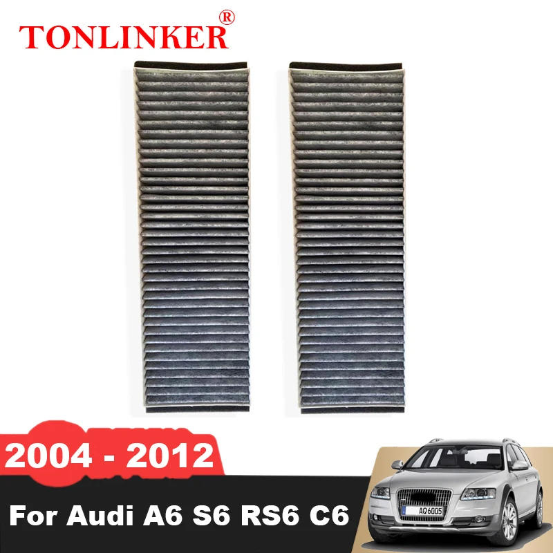 Tonlinker Filtro Abitacolo 4F0819439A Per Audi A6 C6 2004 2005 2006 2007 2008 2009 2010 S6 Rs6 2011 2012 A6Allroad Accessori Auto