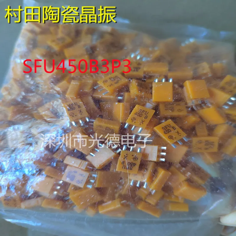 

50PCS/ 450B Murata ceramic crystal oscillator SFU450B3P3 450KHZ 450K 3 feet TV remote control filter