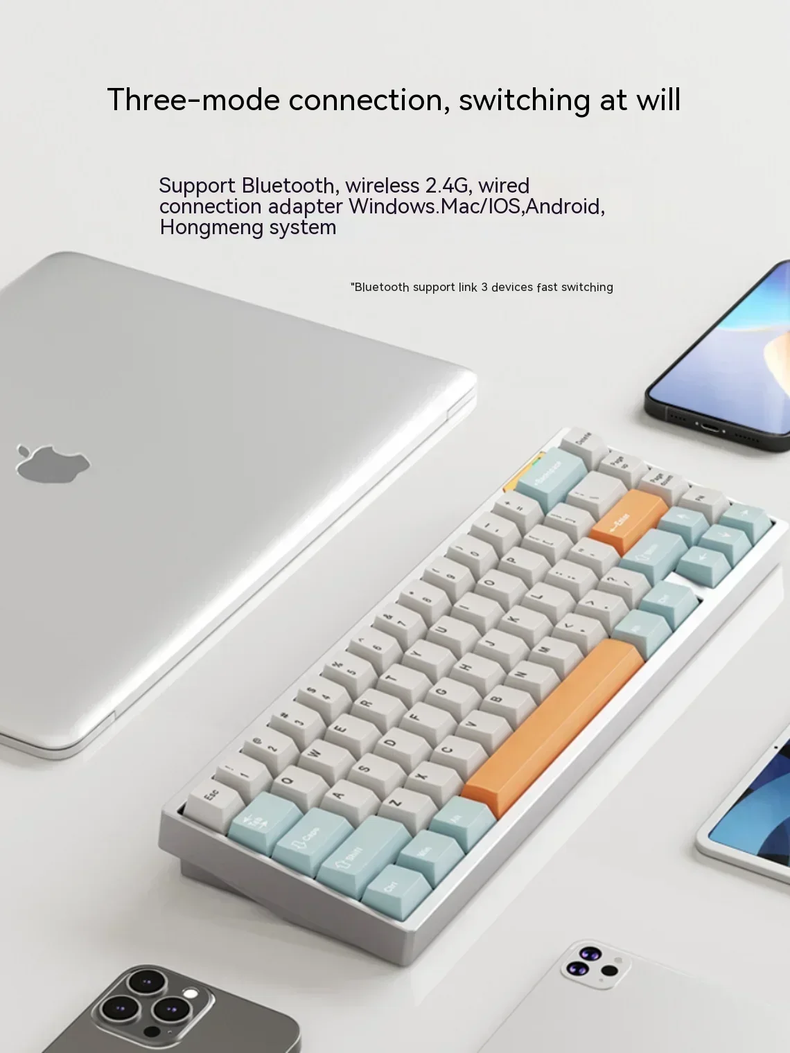 Клавиатура Luminkey 65 из алюминиевого сплава игровая механическая клавиатура с