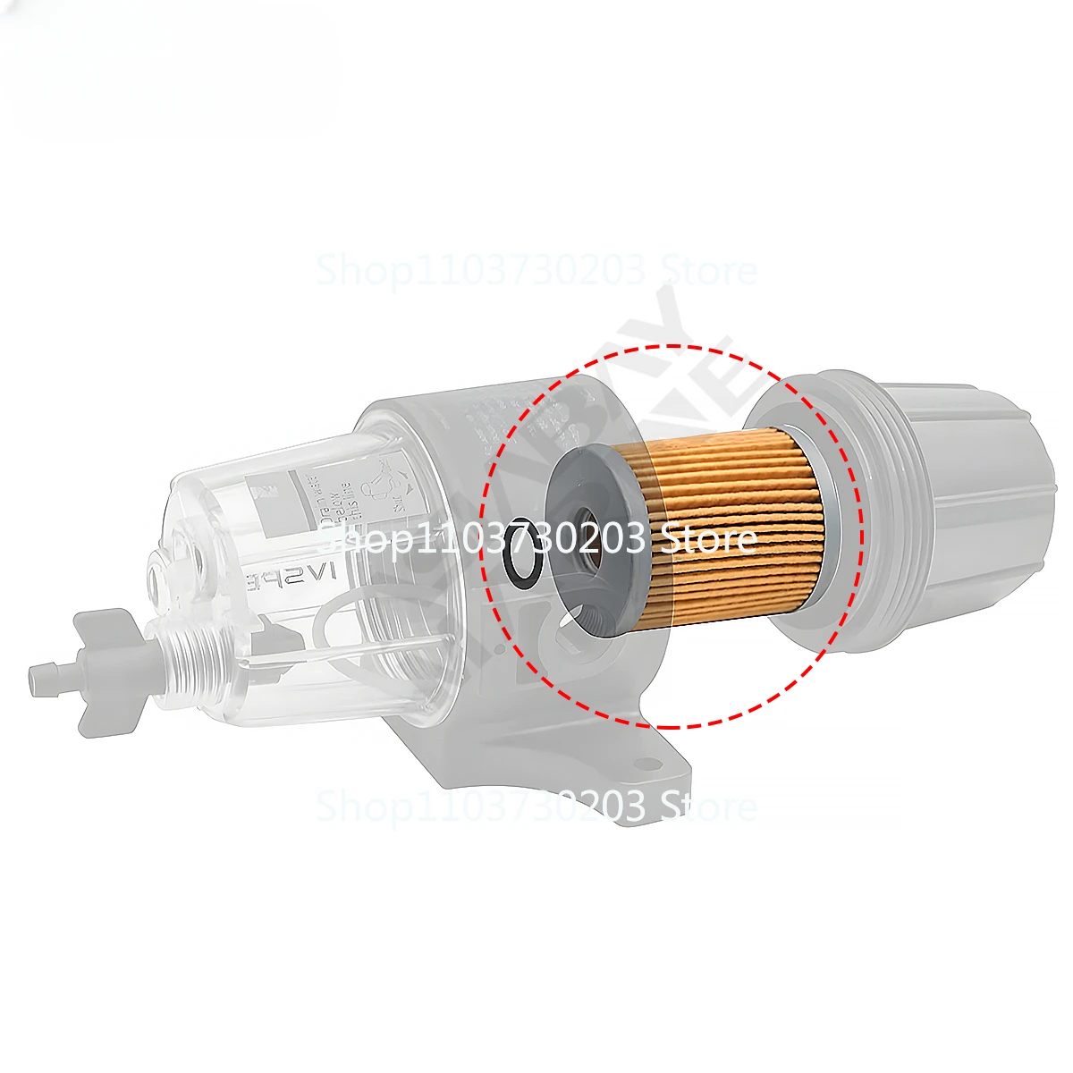 UF-10K Элемент топливного фильтра Элементы сборки водоотделителя UF10K Подвесной