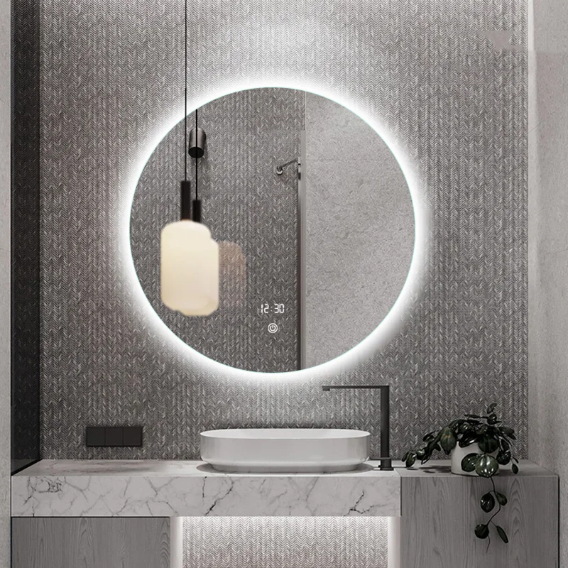 

Умное зеркало Fogless для ванной комнаты, подсветка для макияжа, светодиодный светильник, настенное зеркало для бритья, современное зеркало дл...